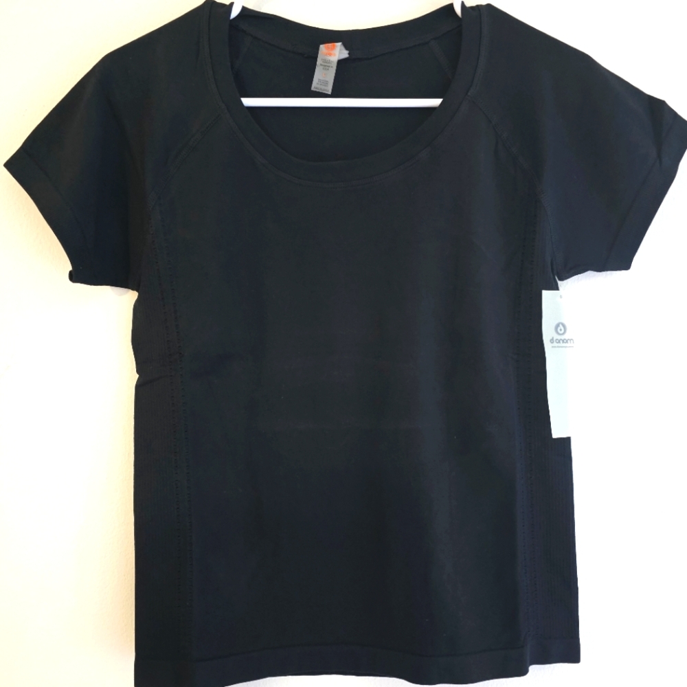 Mono B Black Muscle Tee Ripped‎ Sides